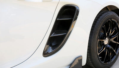 Porsche 718 Cayman/Boxster Carbon Viber Air Vent Covers