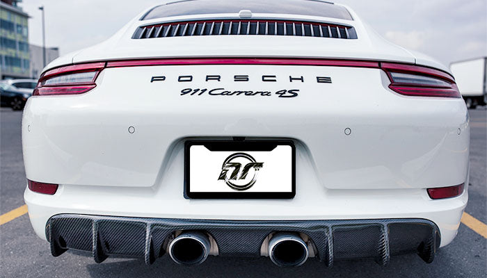 Porsche 991.2 NR Center Exhaust Finned Diffuser